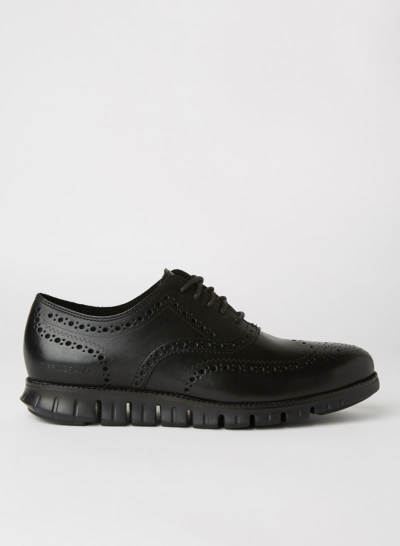 Zerogrand Wingtip Oxford Shoes Black/Black