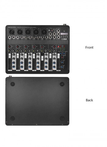 Professional 7-Channel Mic Line Audio Mixer With 3-Band EQ