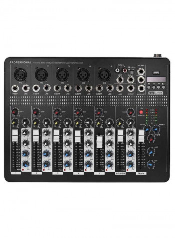 Professional 7-Channel Mic Line Audio Mixer With 3-Band EQ