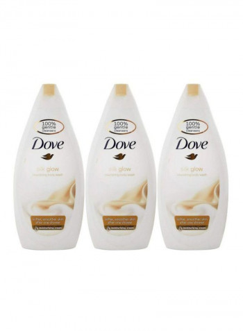 3-Piece Silk Glow Nourishing Body Wash 1500ml