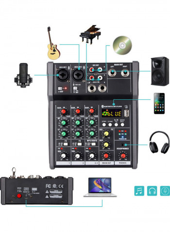 4-Channel Portable USB Mixing Console