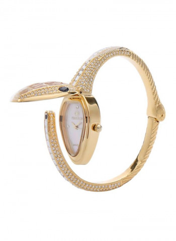 Women's 22K Gold Plated With Crystal Analog Watch P-21894