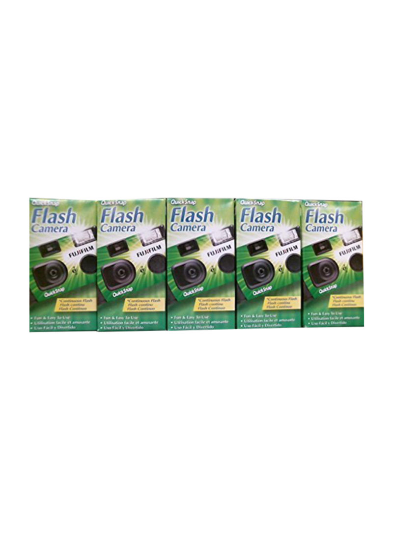 Pack Of 5 QuickSnap Disposable Flash Camera