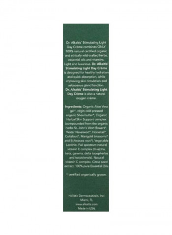 Organic Day Cream 1ounce