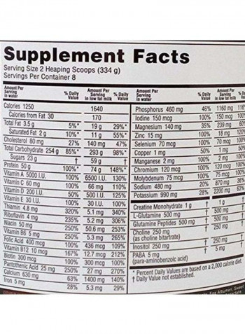 Serious Mass Protein - Strawberry - 2.72 Kg