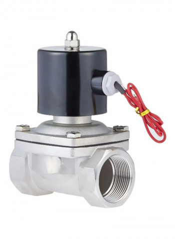 2-Way Solenoid Valve Silver/Black 1.5inch