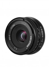 High Resolution Large Aperture Standard Camera Prime Lens Black