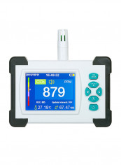 CO2 Meter Monitor With Storage Case White/Black 65 x 48millimeter