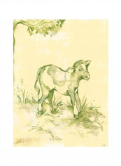 Canvas Printed Wall Art Green/Beige/White 18x24inch