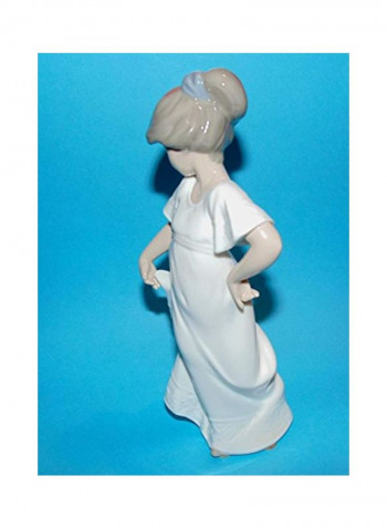 Collectible Porcelain Figurine White 8.75inch