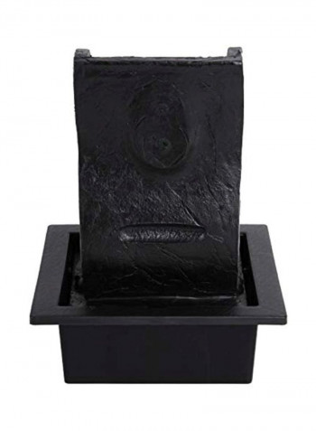 Electric Tabletop Water Fountain Decoration Grey/Black 6.7x8.3x11inch