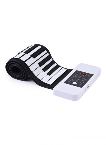 Portable Silicon 61 Keys Hand Roll Up Piano with Electronic USB Keyboard