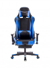 Racing Video Gaming Chair Blue/Black 54x71x135centimeter
