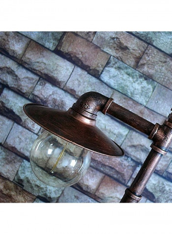 Retro Wrought Iron Pipe Light Floor Lamp Yellow 58x58x156centimeter