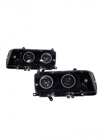2-Piece Head Light For L/C Fj80/Fj82 1992-97
