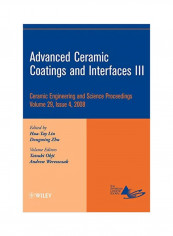 Advanced Ceramic Coatings And Interfaces III Hardcover reviews Advanced Ceramic Coatings And Interfaces III Hardcover