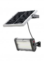 Solar Led Flood Light Black/Silver 14x5cm
