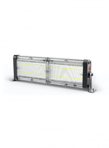 Solar Led Flood Light Black/Silver 14x5cm