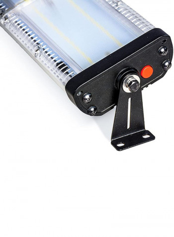 Solar Led Flood Light Black/Silver 14x5cm