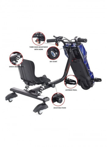 Electric Drifting Scooter With Helmet 70 x 20 x 50cm