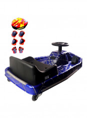 360-Degree Spinning Crazy Drift Electric Ride-on Go Kart 84x38x52centimeter