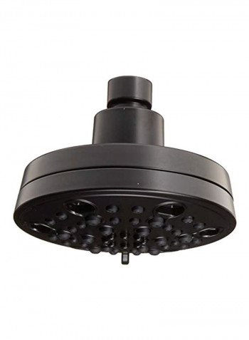 5-Setting Contemporary Shower Head Matte Black 8.8x5x4.5inch