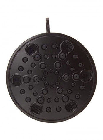 5-Setting Contemporary Shower Head Matte Black 8.8x5x4.5inch