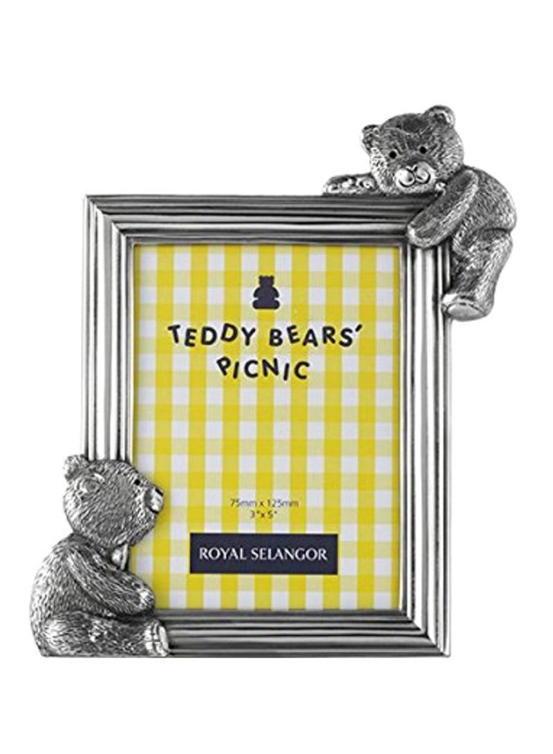 Teddy Bear's Picnic Collection Photo Frame Grey 5.5x0.4x4.3inch