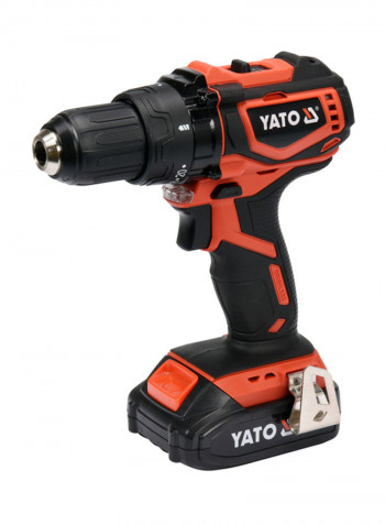 Cordless Drill Brushless 13mm 18V w/1x2.0Ah Battery & Quick Charger BMC BoxYT-82794 Black/Orange 13millimeter