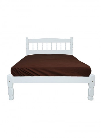 Palmo Double Bed White 140x190centimeter