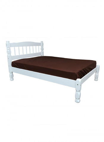 Palmo Double Bed White 140x190centimeter