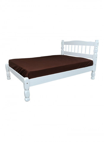 Palmo Double Bed White 140x190centimeter