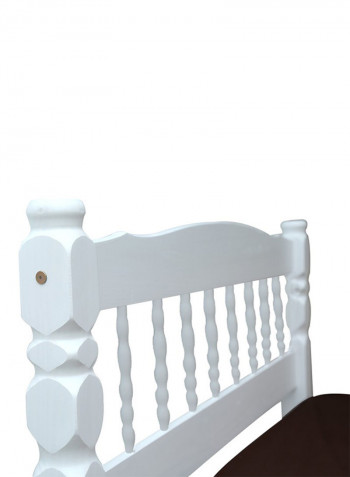 Palmo Double Bed White 140x190centimeter