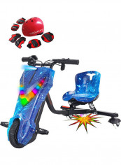 Electric Drifting Trike Scooter with Helmet and Accessories 53 x 70 x 20cm
