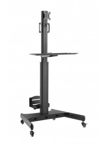 Single Monitor Height Adjustable Workstation FWS05-1 Black