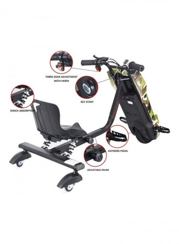 Electric Drifting Scooter With Helmet 70 x 20 x 50cm