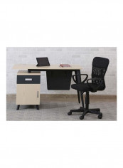 Rossburg Office Table Beige/Black 60x75x120cm reviews Rossburg Office Table Beige/Black 60x75x120cm