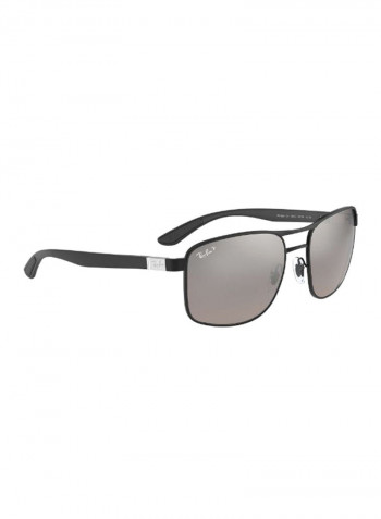 Men's Classic Square Sunglasses - Lens Size: 58 mm