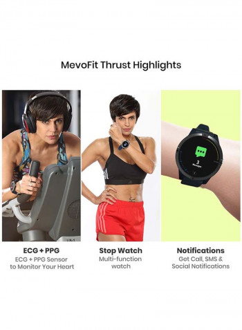 Race Thrust ECG Smart-Watch for Fitness & Health Blue