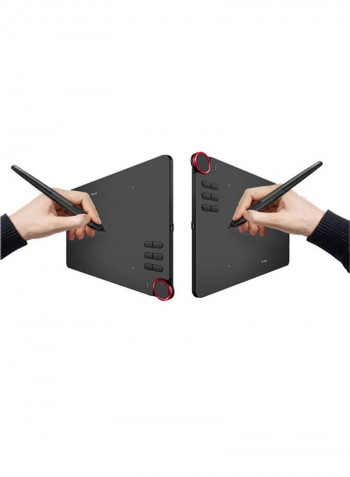 Wireless 2.4G Graphics Art Drawing Tablet Deco 03 With Pen 10 x 5.6inch Black