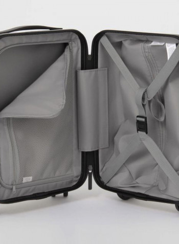 Luggage Trolley With Stopper And Adjustable Carry-Bar Grey