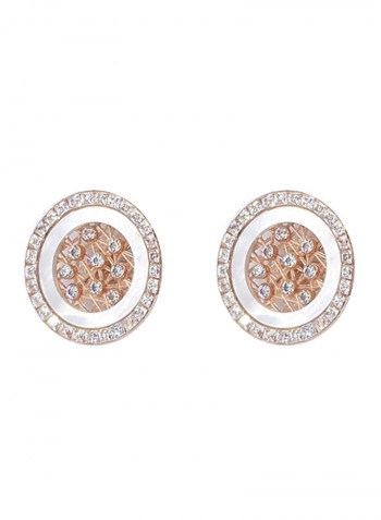18 Karat Rose Gold Earrings