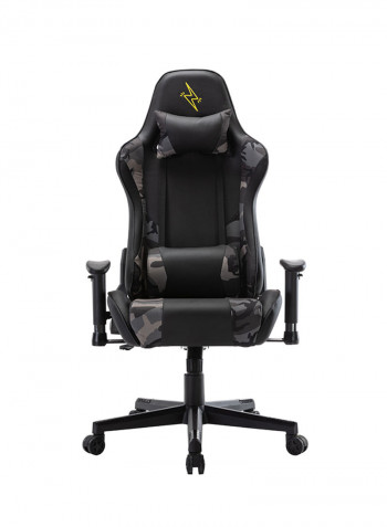 Gaming Chair With Lumbar Support And Neck Pillow Black 86x66x34cm