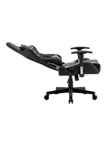 Gaming Chair With Lumbar Support And Neck Pillow Black 86x66x34cm