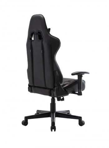 Gaming Chair With Lumbar Support And Neck Pillow Black 86x66x34cm