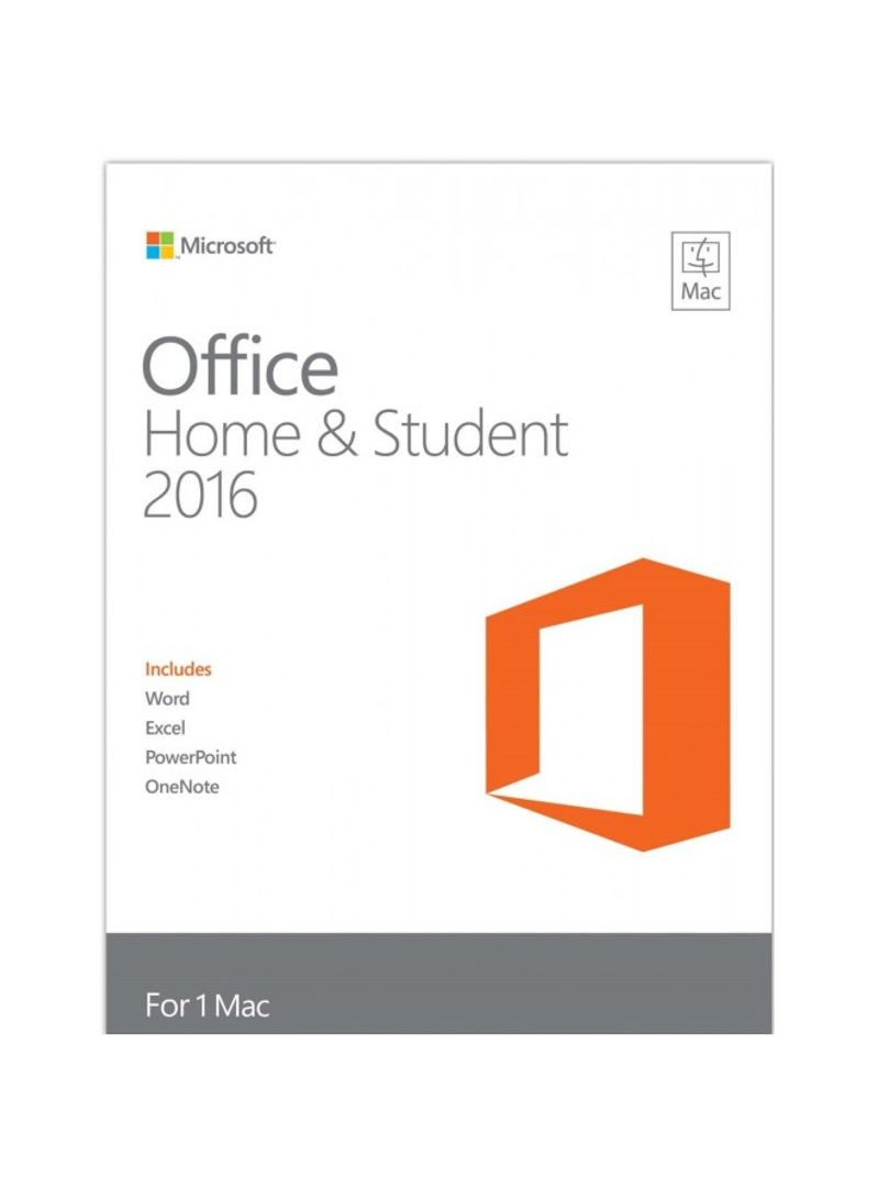 Office Home And Student 2016 For Mac - 1 User Grey/White
