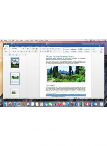 Office Home And Student 2016 For Mac - 1 User Grey/White