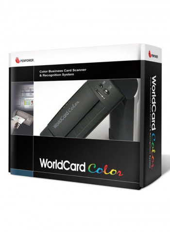 WorldCard Colour Business Card Reader And Photo Scanner Black