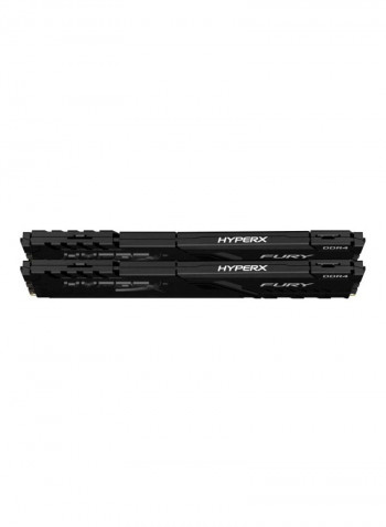 2-Piece Fury DDR4 RAM 16GB Black/Gold/White