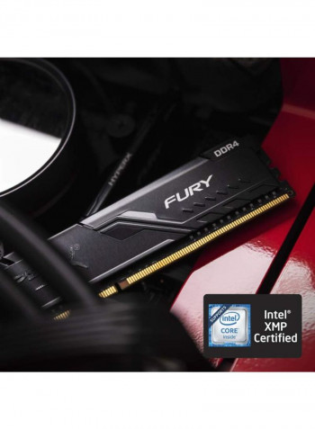 2-Piece Fury DDR4 RAM 16GB Black/Gold/White